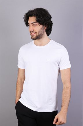 تیشرت سفید مردانه رگولار Genel Markalar - کد 58615382