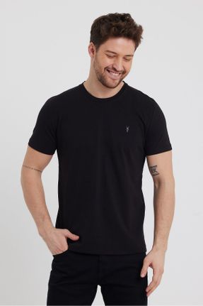 تی شرت مردانه رگولار یقه گرد پنبه (نخی) 5