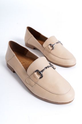 بابت بژ زنانه چرم خالص öz se shoes - کد 778027682