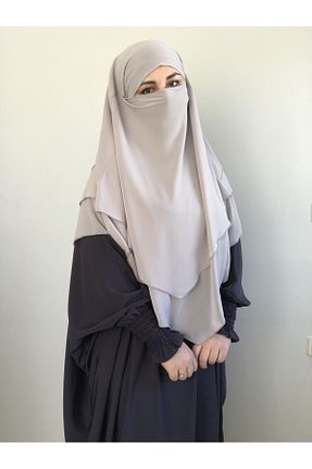روسری طوسی شیفون MERVERA - کد 781757032
