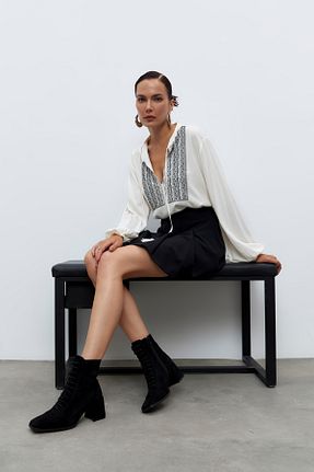 بوت / نیم بوت مشکی زنانه چرم مصنوعی Sole Sisters - کد 755339887