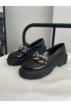 کفش آکسفورد مشکی زنانه پاشنه متوسط (5-9 سانتی متر) Planet Butik - کد 771556642