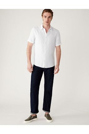 پیراهن سفید مردانه رگولار Marks & Spencer - کد 735290575