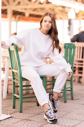 ست بالاتنه و پائین تنه نباتی زنانه بافتنی VerdeBlanco - کد 782093119