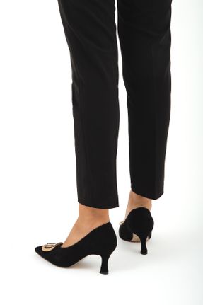 کفش پاشنه بلند کلاسیک مشکی زنانه پاشنه کوتاه ( 4 - 1 cm ) پاشنه نازک کد 358831045