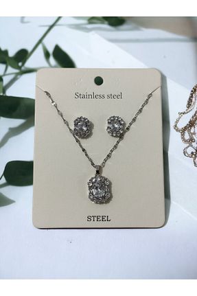 گردنبند استیل ( فولاد ) طلائی زنانه استیل ضد زنگ İNN JEWELLERY - کد 781630898