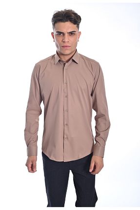 پیراهن بژ مردانه رگولار BOSMENTI - کد 781758200