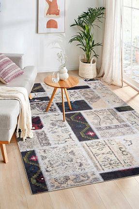 فرش بژ زیره ضد لغزش Valery Home - کد 774644241