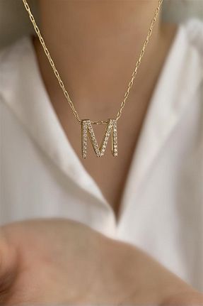 گردنبند نقره طلائی زنانه 925 عیار Ziu - کد 148379205