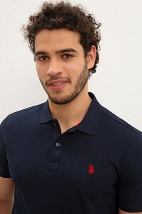 پولوشرت سرمه ای مردانه %100 پنبه U.S. Polo Assn. - کد 782141433