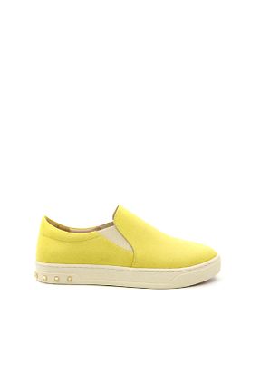 کفش اسنیکر زرد زنانه جیر SHOEMARK - کد 97457913