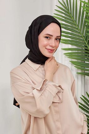 شال مشکی زنانه پنبه ای ALLURİNG - کد 782295219
