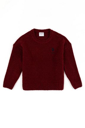 پلیور زرشکی بچه گانه ساده U.S. Polo Assn. - کد 782434716
