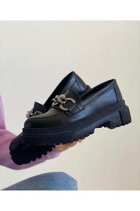 کفش لوفر مشکی زنانه چرم مصنوعی shopcolic - کد 782505815