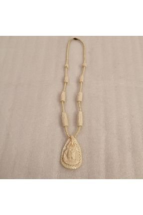 گردنبند جواهر نباتی زنانه استخوانی Butik Tülin - کد 782555101