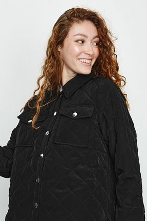 کاپشن مشکی زنانه رگولار Select Moda - کد 346057627