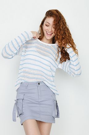 پلیور آبی زنانه رگولار Select Moda - کد 652666259