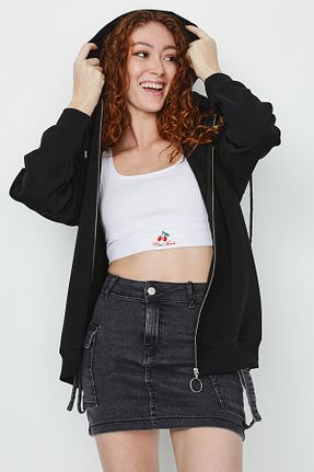 سوئیشرت مشکی زنانه ساده Select Moda - کد 170634634