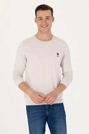 پلیور طوسی مردانه ساده U.S. Polo Assn. - کد 782636960