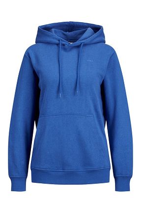 سوئیشرت آبی زنانه ساده Jack & Jones - کد 782636352