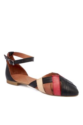 کفش کلاسیک مشکی زنانه چرم طبیعی پاشنه کوتاه ( 4 - 1 cm ) کد 676707498
