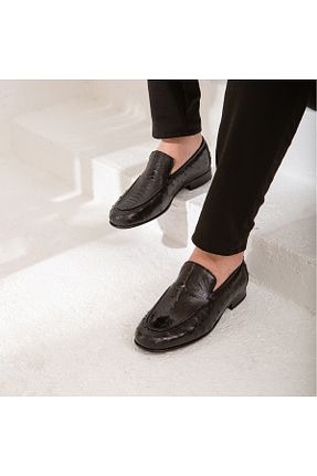 کفش کلاسیک مشکی مردانه چرم خالص Tamer Tanca - کد 336098214