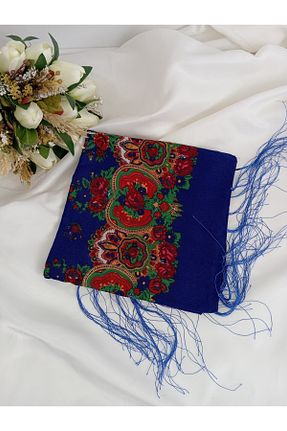 شال سرمه ای زنانه پنبه ای ronya accessories - کد 773246225
