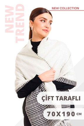 شال سفید زنانه اکریلیک Genel Markalar - کد 776935813