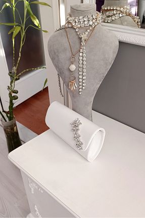 کیف مجلسی سفید زنانه LA CALZATURE - کد 782493453