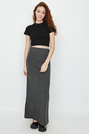 دامن طوسی زنانه ویسکون Select Moda - کد 108439567