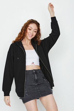 سوئیشرت مشکی زنانه ساده Select Moda - کد 170634634