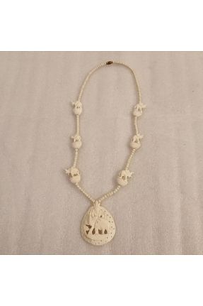گردنبند جواهر نباتی زنانه استخوانی Butik Tülin - کد 782583462