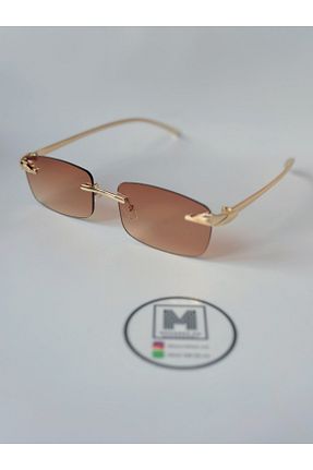 عینک آفتابی قهوه ای زنانه UV400 MOONMEE - کد 782630008