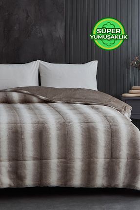 لحاف دونفره بژ 220 x 240 Evlen Home Collection - کد 782249607