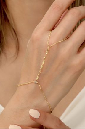 شاهمران نقره زرد زیرکن emy by emel luxury silver jewelry - کد 782254353