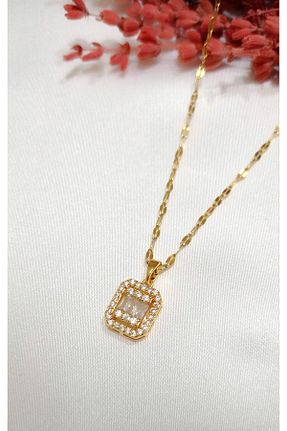 گردنبند استیل ( فولاد ) طلائی زنانه استیل ضد زنگ Lilya Jewelry - کد 782410077
