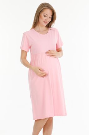 لباس شب حاملگی صورتی زنانه کد 740043736