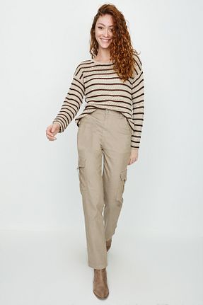 شلوار بژ زنانه پنبه - پلی استر - الاستین Select Moda - کد 737991150