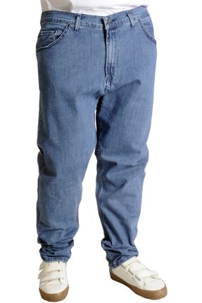شلوار آبی مردانه فاق بلند جین کد 464295073
