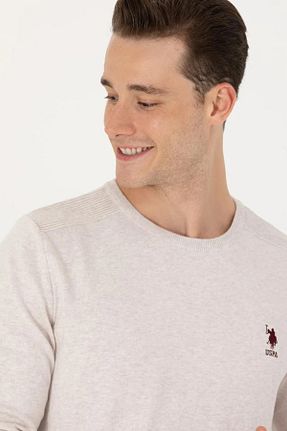 پلیور طوسی مردانه ساده U.S. Polo Assn. - کد 782636960