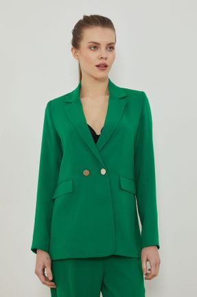 کت سبز زنانه پلی استر رگولار کد 635076354