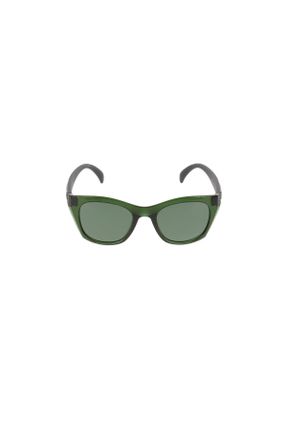 عینک آفتابی سبز زنانه 52 پلاریزه استخوان هندسی کد 731485660