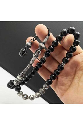 تسبیح مشکی سنگ اولتو Oltu - کد 782980425