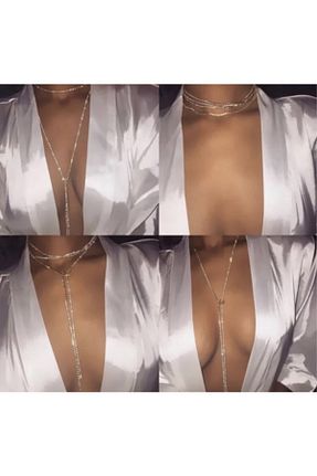 گردنبند جواهر طوسی زنانه فلزی nuit dose - کد 99543810