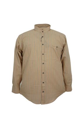 پیراهن سایز بزرگ بژ مردانه رگولار Castelli - کد 118711612