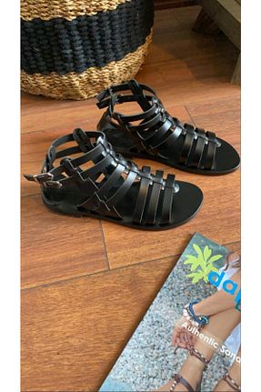 صندل مشکی زنانه پاشنه نازک DaphneSandals - کد 100482459