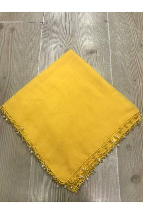 روسری زرد 100 x 100 ALLURİNG - کد 100693653
