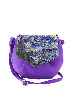 کیف دوشی بنفش زنانه پارچه ای Perabags - کد 101059749