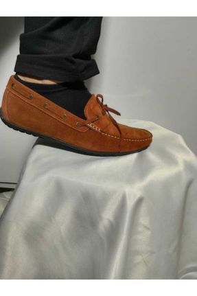 کفش کلاسیک قهوه ای مردانه جیر کد 101222324