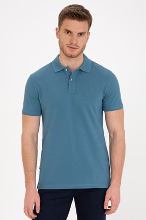 تی شرت آبی مردانه اسلیم فیت بیسیک کد 96946503